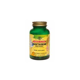 Solgar SFP Hawthorne Berry Herb Extract Vegetable Capsules, 60 V Caps (Pack of 3): Health & Personal Care