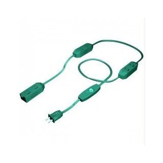 9' Westinghouse 9 Outlet Green Extension Cord with Safety Covers: Electric Extension Cord With Central Plug: Industrial & Scientific
