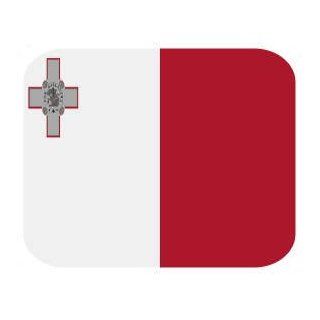 Malta Maltese Flag Mousepad Mouse Pad Mat : Office Products