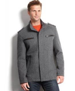 Cole Haan Coat, Wool Blend Zip Front   Coats & Jackets   Men