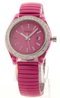 Fossil Women's Mini Stella Expansion Crystal Bezel Stainless Steel Date Watch Es2909: Watches