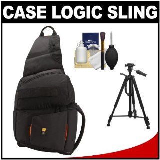 Case Logic Digital SLR Sling Camera Bag/Case (Black) (SLRC 205) + Tripod + Accessory Kit for Canon EOS 7D, 5D Mark II III, 60D, Rebel T3, T3i, T2i Digital SLR Cameras : Camera & Photo