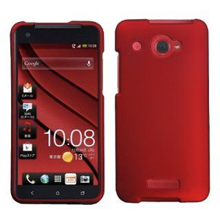 Asmyna HTCDNAHPCSO202NP Titanium Premium Durable Rubberized Protective Case for HTC Droid DNA   1 Pack   Retail Packaging   Red Cell Phones & Accessories