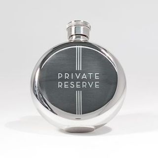 private reserve hip flask by men's society