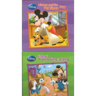 Disney's Mickey Mouse & Friends Book Set of 4 (Mickey and the Pet Shop Pup, Mickey's Farm Sing Along, Minnie Red Riding Hood, The Three Musketeers): Disney: Books