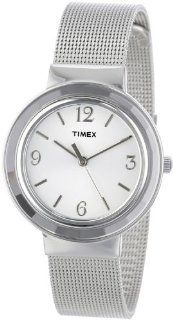 Timex Women's T2P196KW Ameritus Silver Tone Stainless Steel Mesh Bracelet Dress Watch: Watches