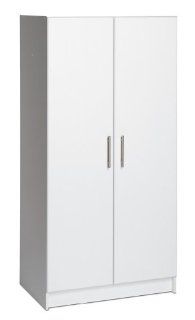 Prepac Elite Collection 32" Wardrobe Cabinet   Utility Cabinets