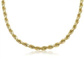 14k New Solid Yellow Gold Diamond Cut Rope Bracelet 6mm Wide 7" inch Long: Link Bracelets: Jewelry