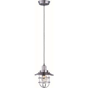 Maxim MAX 25030SN/BUI Satin Nickel Mini Hi Bay 1 Light Pendant W/Bulb