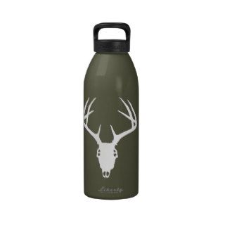 Deer Hunting Skull w/ Antlers Drinking Bottles