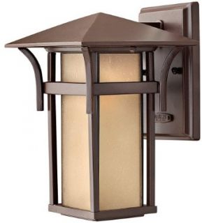 Hinkley Lighting 2570AR Craftsman / Mission Single Light Outdoor Wall Lantern from the Harbor Collection, Anchor Bronze   Wall Porch Lights  