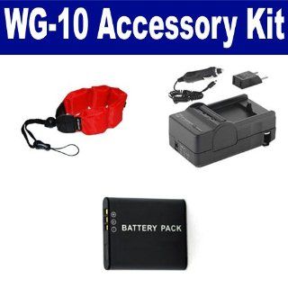 Pentax WG 10 Digital Camera Accessory Kit includes: SDDLi92 Battery, SDM 192 Charger, ZE FS10 R Underwater Accessories : Camera & Photo