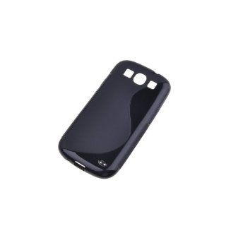 BestDealUSA Cute Black S Line S Curve Wave TPU Case for Samsung Galaxy S3 i9300 SIII S III 3: Cell Phones & Accessories