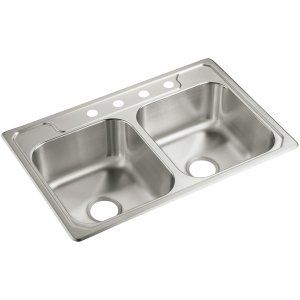 Sterling 14708 4 NA Stainless Steel Middleton Top Mount Stainless Steel 4 Hole D