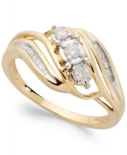 Diamond Ring, 14k Gold Diamond (1/4 ct. t.w.)   Rings   Jewelry & Watches