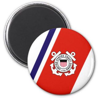 USCG Racing Stripe   Right Magnet