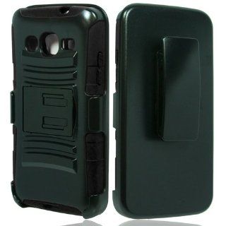 Hybrid Hard Case Cover Belt Clip Holster With Stand For Samsung ATIV S Neo I8675, Black: Cell Phones & Accessories