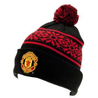 Manchester United FC Authentic EPL Knitted Ski Hat: Sports & Outdoors