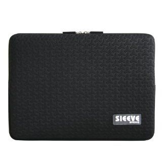EXCO NP14 10 Black Embossed Strength Shockproof For 14" Laptop Sleeve With High Grade White Velvet Inner Lining: Computers & Accessories