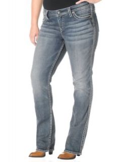 Silver Jeans Plus Size Aiko Capri Jeans, Medium Wash   Jeans   Plus Sizes
