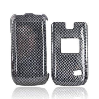 BLACK CARBON FIBER For LG MN180 Hard Plastic Case Cover Cell Phones & Accessories