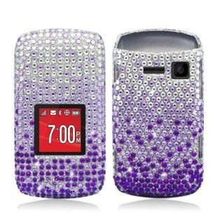 Aimo KYOS2150PCDI174 Dazzling Diamond Bling Case for Kyocera Kona S2150   Retail Packaging   Waterfall Purple: Cell Phones & Accessories