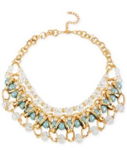 kate spade new york Gold Tone Crystal Ball Collar Necklace   Fashion Jewelry   Jewelry & Watches