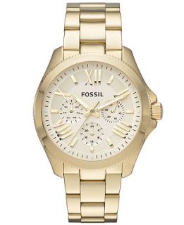 Fossil Womens Cecile Gold Tone Stainless Steel Bracelet Watch 40mm AM4510   Watches   Jewelry & Watches