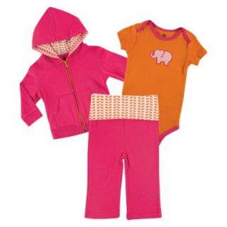 Yoga Sprout™ Newborn Girls Bodysuit and Pant Se