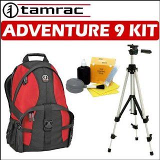 Tamrac Adventure 9 (5549) Photo/Computer Backpack (Red/Black) + Accessory Kit Electronics