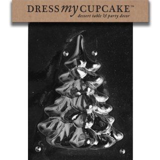 Dress My Cupcake DMCC169A Chocolate Candy Mold, Medium/Large Tree Piece 1, Christmas Kitchen & Dining