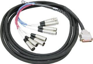 Yamaha AES Cable Breakout Snake for MY Series 25 Pin D SUB to XLR (M) X 4 & XLR (F) X 4 (15 Feet) Computers & Accessories