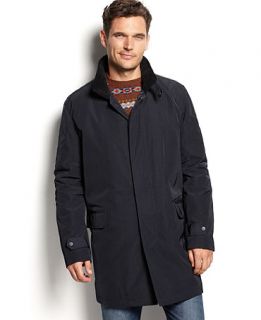 Calvin Klein Coat, Navy Hooded Raincoat   Coats & Jackets   Men