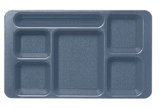 Cambro 1596CW 168 Camwear Polycarbonate Rectangular School Compartment Tray, 2 by 2 Inch, Blue: Divided Dinner Plates: Kitchen & Dining