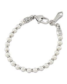 Lagos Kinder Sterling Silver Pearl Bracelet