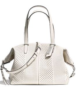 COACH BLEECKER COOPER SATCHEL IN PERFORATED LEATHER   COACH   Handbags & Accessories