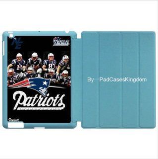 Wake/Sleep Stand Designer iPad 2 & iPad 3 smart case with NFL New England Patriots team logo for fans by padcaseskingdom Computers & Accessories