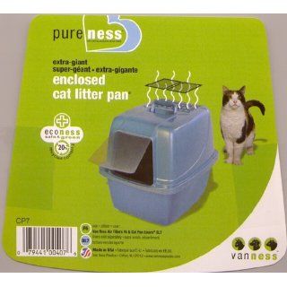 Van Ness CP7 Enclosed Cat Pan/Litter Box, Extra Large, colors are assorted : Pet Supplies