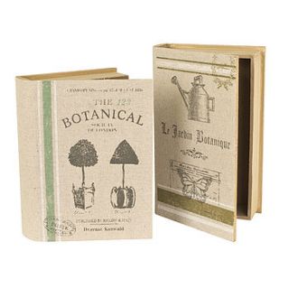 set of two gardeners book box gift set by dibor