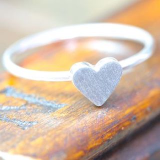 you me oui silver heart ring by lisa angel