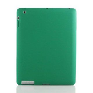 Dark Green / Silicon Case Cover for Apple iPad 3/The New iPad +Free Screen Protector (7265 13) Computers & Accessories