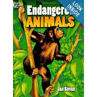 Endangered Animals (Dover Nature Coloring Book) Jan Sovak, Coloring Books 9780486467931 Books