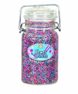 Dean Jacobs Jewel Sprinkles Glass Jar with Wire, 6.3 Ounce (Pack of 3) : Pastry Decorations : Grocery & Gourmet Food