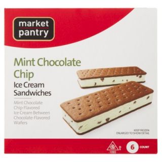 Market Pantry Mint Ice Cream Sandwich 6 pack