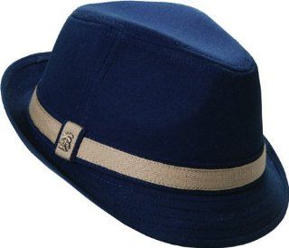 Dorfman Pacific TBW153 NAVY3 Large Cloth Fedora with Web Overlay   Navy: Health & Personal Care
