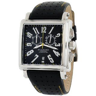 Stuhrling Original Men's 149B2.33151 Lifestyle 'Manchester' Square Swiss Chronograph Watch: Stuhrling Original: Watches