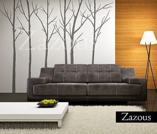 wall stickers: winter trees grey by zazous