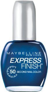 Maybelline New York Express Finish 50 Second Nail Color, Denim Dash 898, 0.5 Fluid Ounce : Nail Polish : Beauty