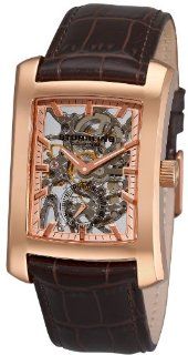 Stuhrling Original Men's 144C2.3345K14 Classic Gatsby Skeleton Mechanical Leather Watch: Watches