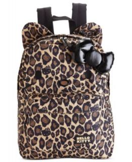 Hello Kitty Leopard Print Backpack   Handbags & Accessories